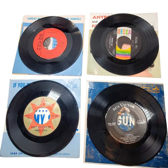 Junk Lot of 20 Vinyl Records 45 rpm 2 8 Tracks Variety Mixed Media Artists Music - Picture 13 of 16